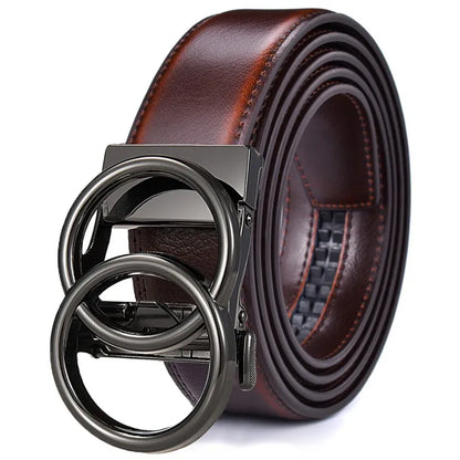 Women's Ratchet Belt Jeans Fashion Automatic Buckle Belt Customizable fit Fashionable and Classic Design