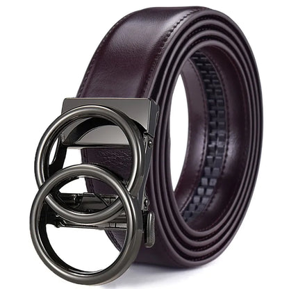 Women's Ratchet Belt Jeans Fashion Automatic Buckle Belt Customizable fit Fashionable and Classic Design