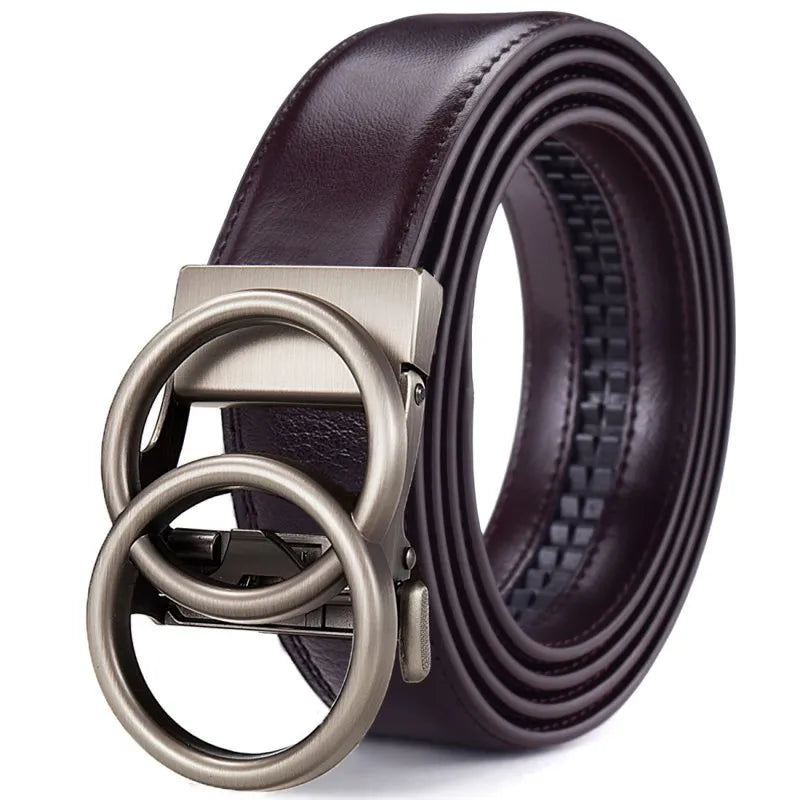 Women's Ratchet Belt Jeans Fashion Automatic Buckle Belt Customizable fit Fashionable and Classic Design