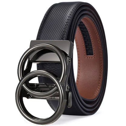 Women's Ratchet Belt Jeans Fashion Automatic Buckle Belt Customizable fit Fashionable and Classic Design