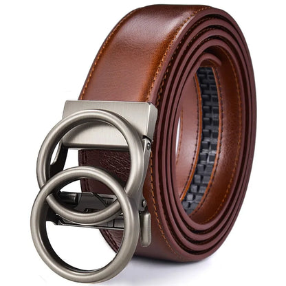 Women's Ratchet Belt Jeans Fashion Automatic Buckle Belt Customizable fit Fashionable and Classic Design