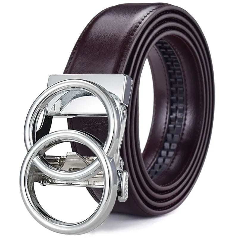 Women's Ratchet Belt Jeans Fashion Automatic Buckle Belt Customizable fit Fashionable and Classic Design