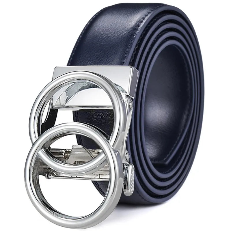 Women's Ratchet Belt Jeans Fashion Automatic Buckle Belt Customizable fit Fashionable and Classic Design