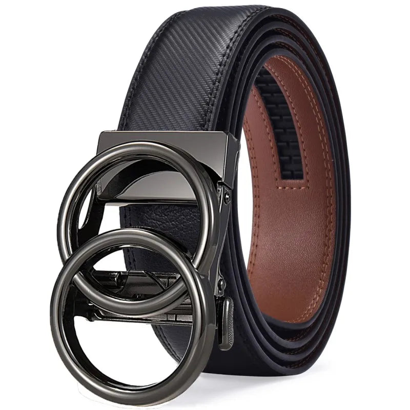 Women's Ratchet Belt Jeans Fashion Automatic Buckle Belt Customizable fit Fashionable and Classic Design