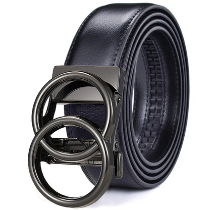 Women's Ratchet Belt Jeans Fashion Automatic Buckle Belt Customizable fit Fashionable and Classic Design