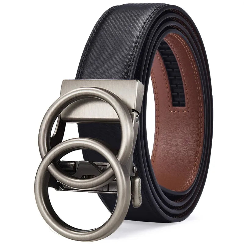 Women's Ratchet Belt Jeans Fashion Automatic Buckle Belt Customizable fit Fashionable and Classic Design
