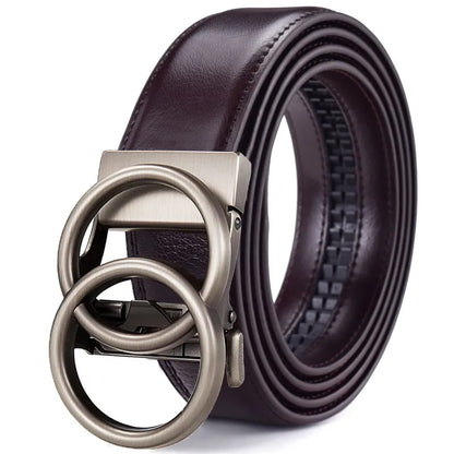 Women's Ratchet Belt Jeans Fashion Automatic Buckle Belt Customizable fit Fashionable and Classic Design